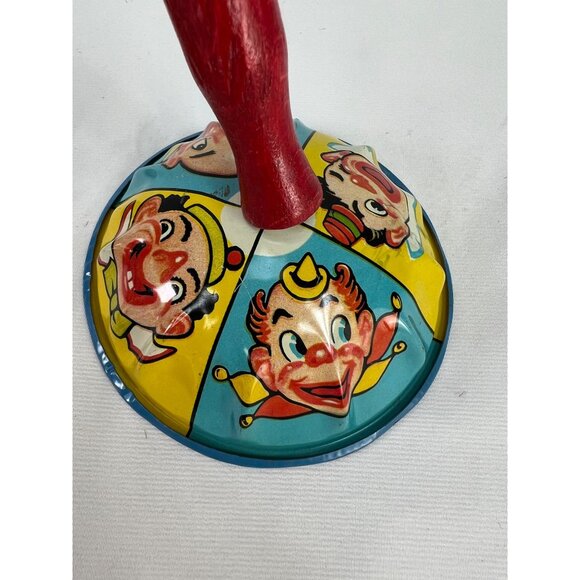 Vintage Tin Clown Litho Noise Maker Lot of 2 - Picture 3 of 7